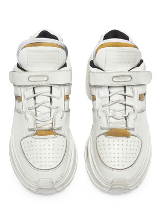 Detail View - Click To Enlarge - MAISON MARGIELA - 'Retro Fit' chunky outsole cutout leather sneakers