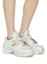 Figure View - Click To Enlarge - MAISON MARGIELA - 'Retro Fit' chunky outsole cutout leather sneakers