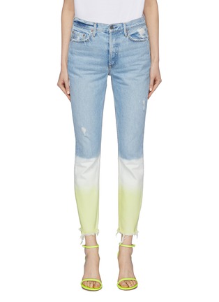 Main View - Click To Enlarge - GRLFRND - 'Karolina' distressed ombré jeans