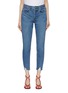 Main View - Click To Enlarge - GRLFRND - 'Karolina' distressed cuff cropped jeans