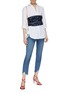 Figure View - Click To Enlarge - GRLFRND - 'Karolina' distressed cuff cropped jeans