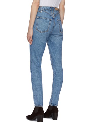 Back View - Click To Enlarge - GRLFRND - 'Izabel' high rise tapered jeans