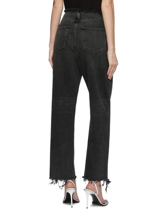 Back View - Click To Enlarge - ALEXANDER WANG - Raw split cuff wide leg jeans