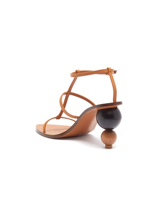  - CULT GAIA - 'Eden' wooden ball heel leather sandals