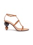 Main View - Click To Enlarge - CULT GAIA - 'Eden' wooden ball heel leather sandals