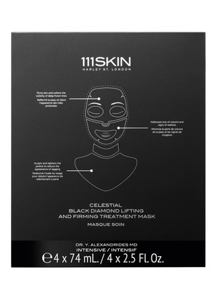 Main View - Click To Enlarge - 111SKIN - Celestial Black Diamond Lifting and Firming Treatment Mask 4-piece pack