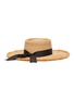 Figure View - Click To Enlarge - LACK OF COLOR  - 'Ventura' grosgrain ribbon raffia straw frayed boater hat