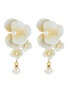Main View - Click To Enlarge - JENNIFER BEHR - 'Sadira' Mother-of-Pearl floral drop earrings