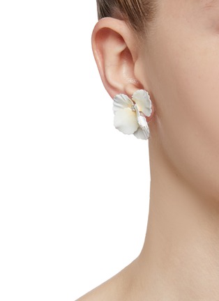 Figure View - Click To Enlarge - JENNIFER BEHR - 'Sarai' Mother-of-Pearl floral stud earrings