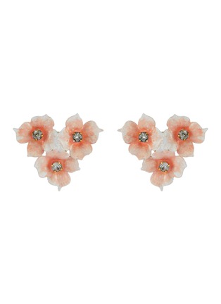Main View - Click To Enlarge - JENNIFER BEHR - 'Maddie' Swarovski crystal floral stud earrings