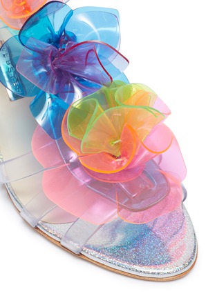 Detail View - Click To Enlarge - SOPHIA WEBSTER - 'Jumbo Lilico Rosa' appliqué PVC sandals