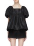Main View - Click To Enlarge - CECILIE BAHNSEN - Puff sleeve faille blouse