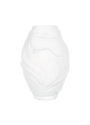 Main View - Click To Enlarge - LALIQUE - Poissons Combattants medium vase – Clear