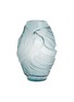  - LALIQUE - Poissons Combattants medium vase – Persepolis Blue