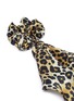 Detail View - Click To Enlarge - JENNIFER BEHR - Scarf panel leopard print scrunchie