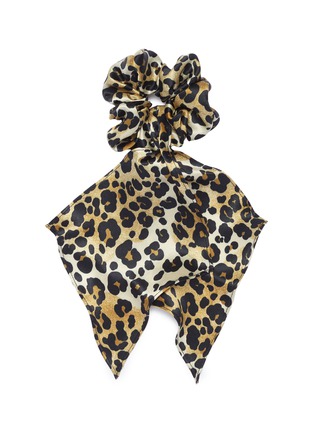 Main View - Click To Enlarge - JENNIFER BEHR - Scarf panel leopard print scrunchie