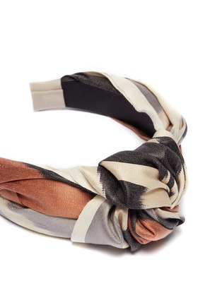 Detail View - Click To Enlarge - JENNIFER BEHR - 'Ophelia' knot Ikat print headband