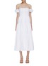 Main View - Click To Enlarge - STAUD - 'Elio' puff sleeve off-shoulder tiered maxi dress