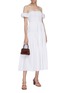 Figure View - Click To Enlarge - STAUD - 'Elio' puff sleeve off-shoulder tiered maxi dress