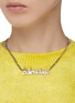 Figure View - Click To Enlarge - BALENCIAGA - 'Typo' logo pendant necklace