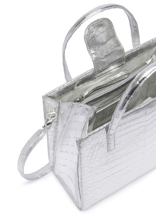 Detail View - Click To Enlarge - NANCY GONZALEZ - Small mirror crocodile leather tote