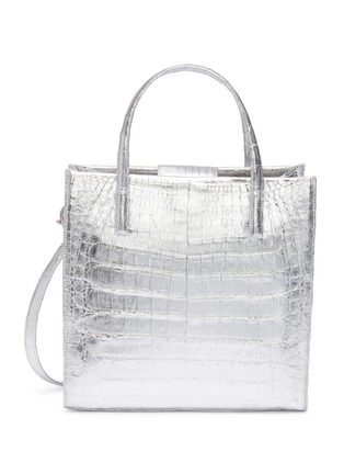 Main View - Click To Enlarge - NANCY GONZALEZ - Small mirror crocodile leather tote