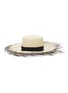 Main View - Click To Enlarge - GIGI BURRIS MILLINERY - 'Beachcomber' dégradé fringe edge Panama straw hat