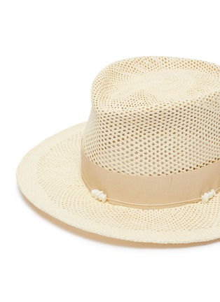 Detail View - Click To Enlarge - GIGI BURRIS MILLINERY - 'Georgia' embellished Panama straw hat