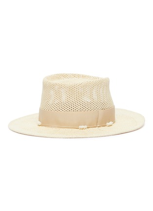 Figure View - Click To Enlarge - GIGI BURRIS MILLINERY - 'Georgia' embellished Panama straw hat