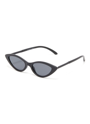 Main View - Click To Enlarge - TOPSHOP - 'Peaches' acetate narrow cat eye sunglasses