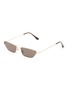 Main View - Click To Enlarge - TOPSHOP - 'Kia' metal angular sunglasses