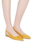 Figure View - Click To Enlarge - PAUL ANDREW - 'Coquette' suede slingback flats