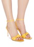 Figure View - Click To Enlarge - PAUL ANDREW - 'Defiantly Her' ankle strap knot leather sandals