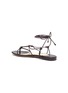  - PAUL ANDREW - 'Pearl Diver' elphae print plaque strappy leather sandals