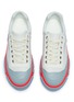 Detail View - Click To Enlarge - BOTH - 'Skate Broken C' colourblock rubber panel leather sneakers