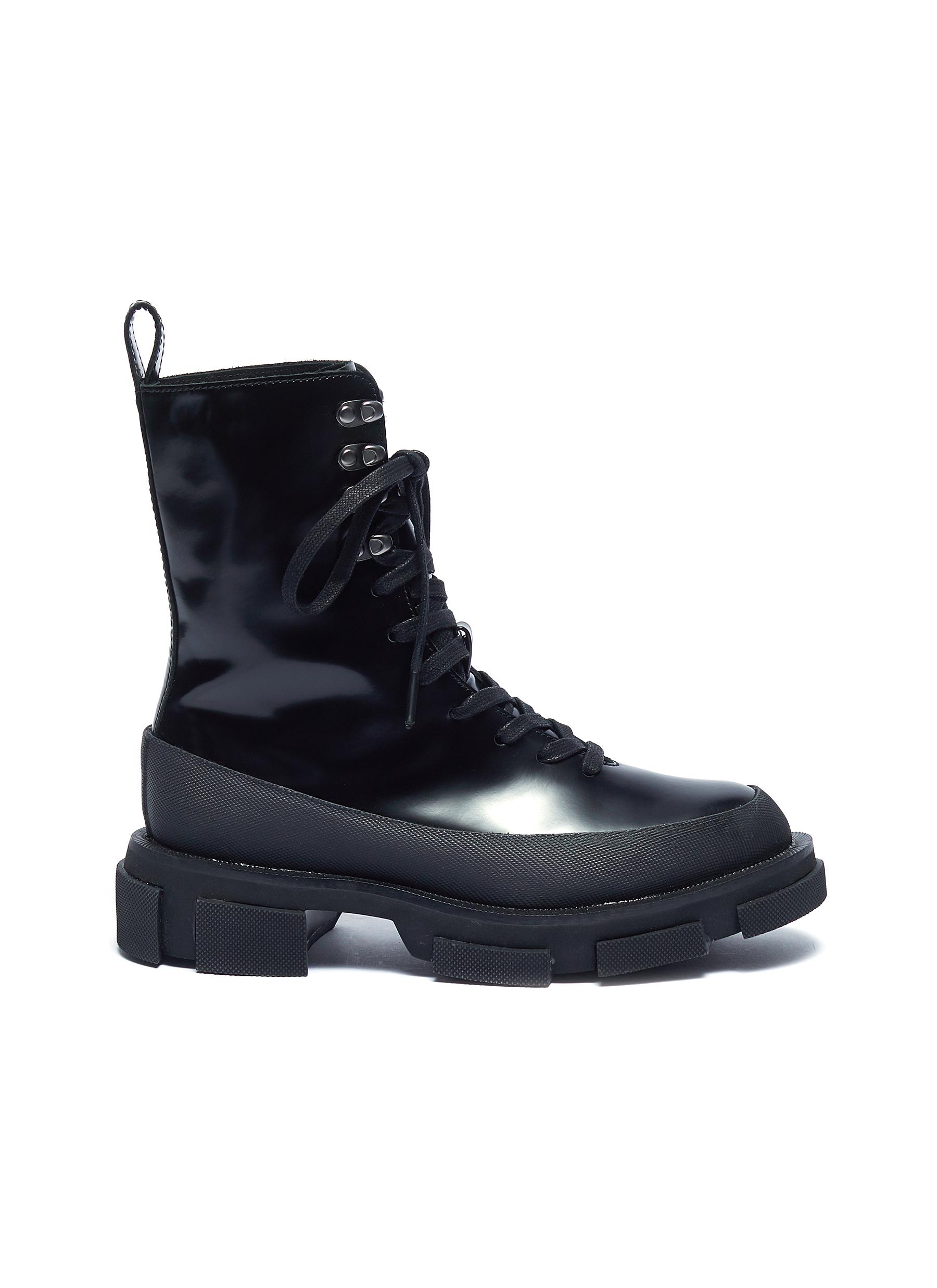 Gao leather combat boots by Both | Coshio Online Shop