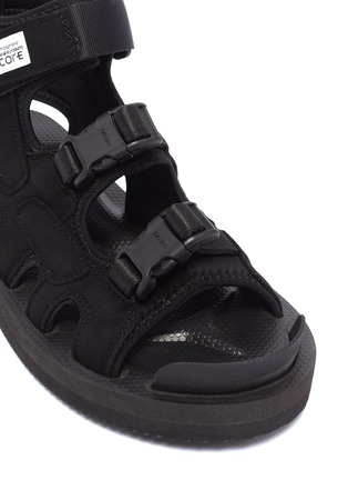 Detail View - Click To Enlarge - SUICOKE - 'BOAK-V' caged high-top sandals