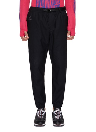 Main View - Click To Enlarge - NIKELAB - 'ACG' logo embroidered buckled ripstop trail pants
