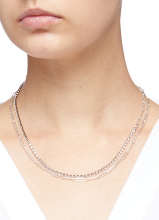 Figure View - Click To Enlarge - MOUNSER - 'Glisten' link chain necklace