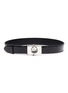 Main View - Click To Enlarge - MIU MIU - Glass crystal croc embossed leather belt