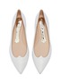 Detail View - Click To Enlarge - MAGRIT - Heart vamp leather skimmer flats