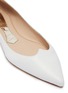 Detail View - Click To Enlarge - MAGRIT - Heart vamp leather skimmer flats