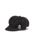 Main View - Click To Enlarge - VENNA - Mesh embellished pin twill newsboy cap