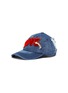 Main View - Click To Enlarge - VENNA - Slogan patch shooting star pin denim baseball cap
