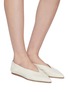 Figure View - Click To Enlarge - AEYDE - 'Moa' choked-up leather flats