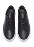 Detail View - Click To Enlarge - AXEL ARIGATO - 'Clean 90' suede counter leather sneakers