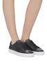 Figure View - Click To Enlarge - AXEL ARIGATO - 'Clean 90' suede counter leather sneakers