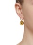 Figure View - Click To Enlarge - HEFANG - 'Aquarius' detachable drop Swarovski zirconia silver single earrings