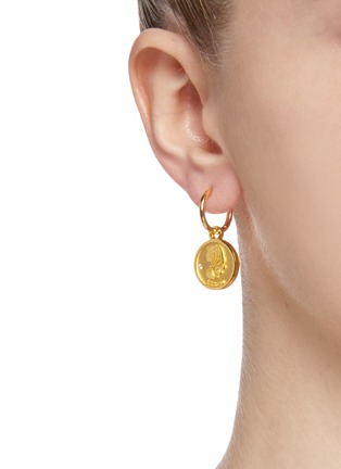 Figure View - Click To Enlarge - HEFANG - 'Virgo' detachable drop Swarovski zirconia silver single earrings