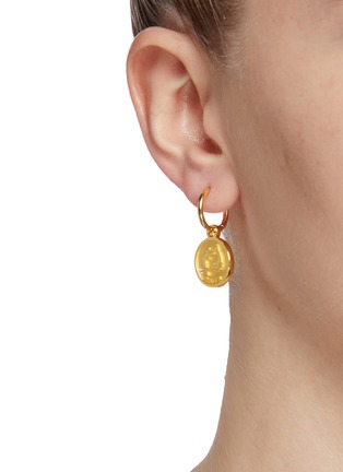 Figure View - Click To Enlarge - HEFANG - 'Pisces' detachable drop Swarovski zirconia silver single earring